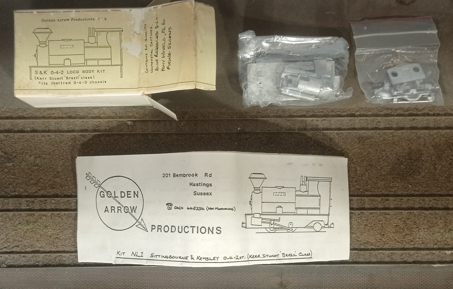 Golden Arrow 009 Gauge Brazil Kerr Stuart 0-4-2 Kit with chassis