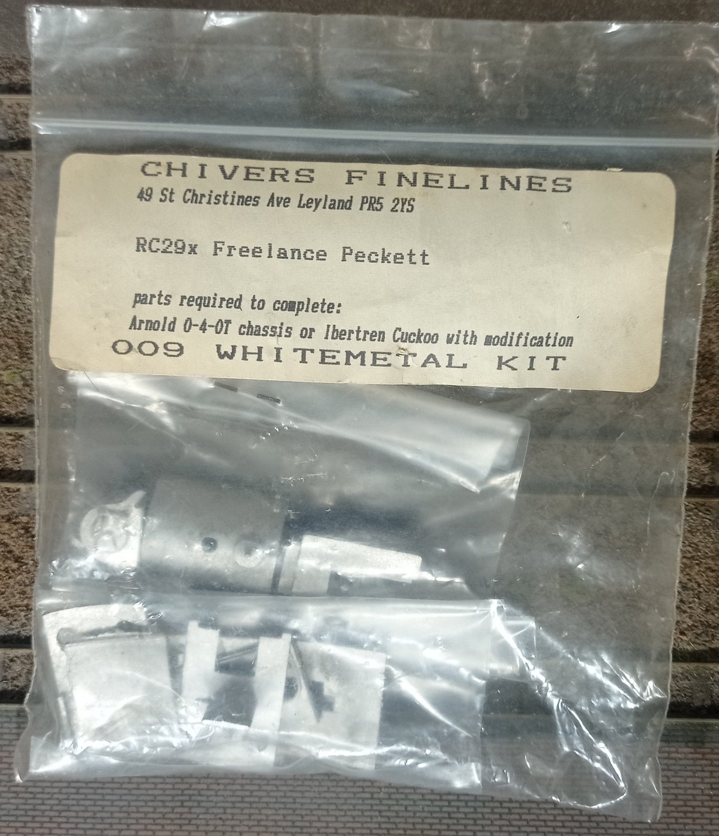 Chivers Finelines 009 Gauge Freelance Peckett locomotive kit