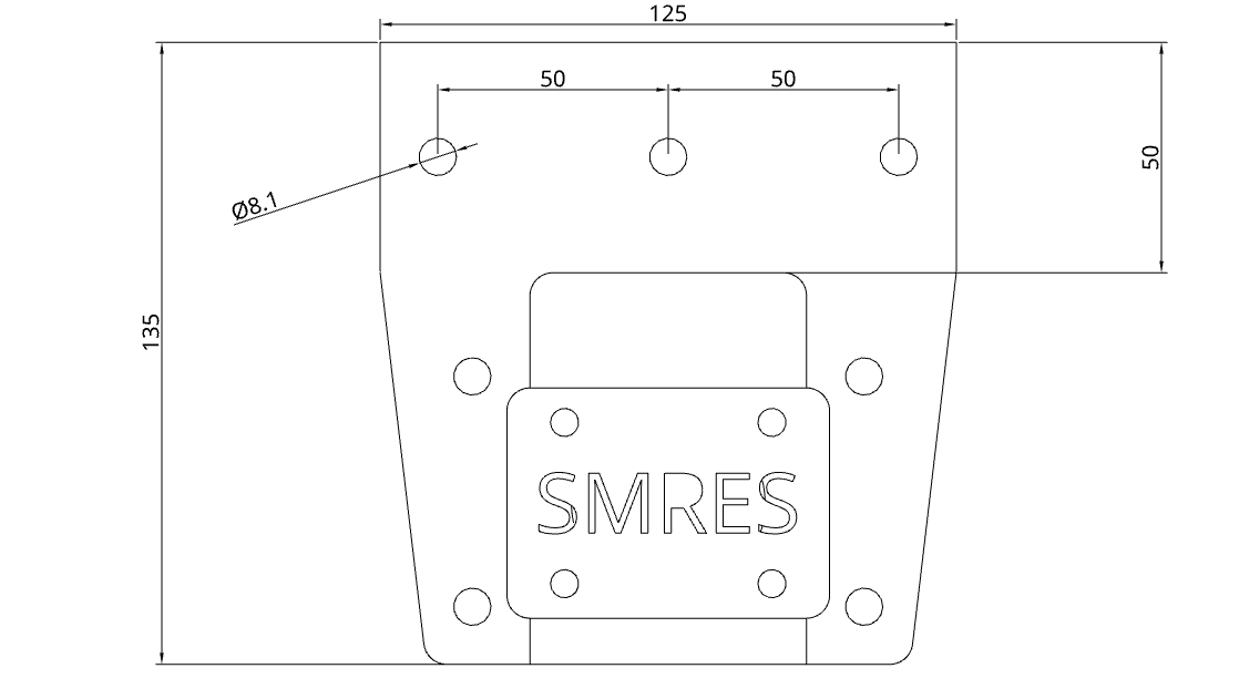 Medium Bolt on W Iron and Axle Box for 7¼" gauge
