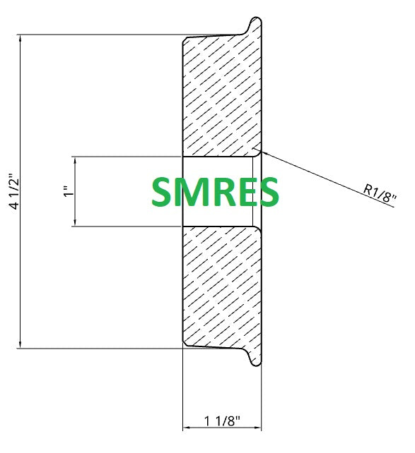4½" Diameter Wheel - 7¼" Narrow Gauge