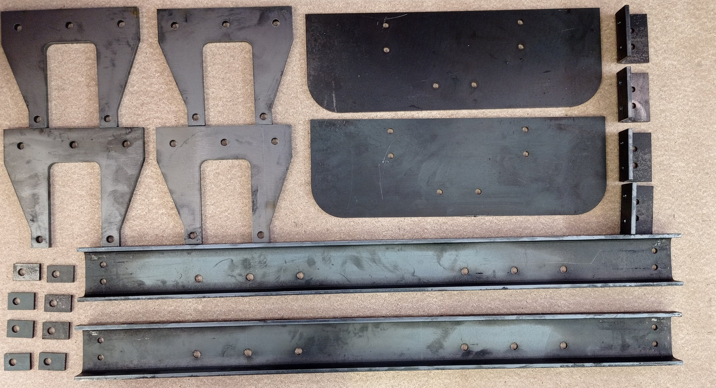 7¼" or 10 ¼" Gauge Large 4 Wheel Chassis Kit (Frame Parts Only)