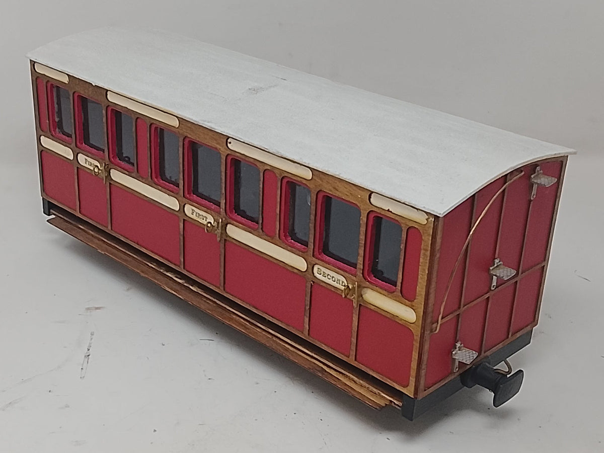 45mm Gauge Brandbright 4 Wheel Three Compartment Coach