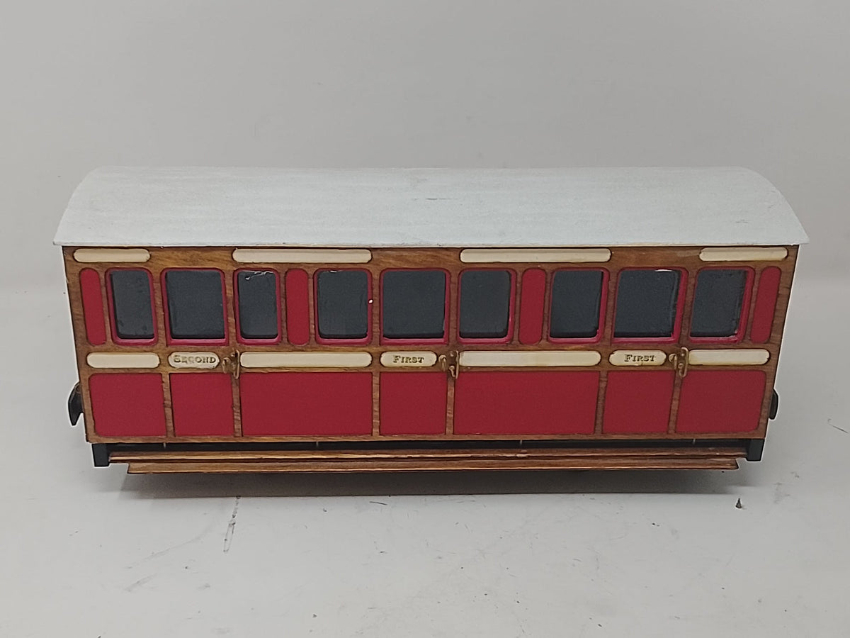 45mm Gauge Brandbright 4 Wheel Three Compartment Coach