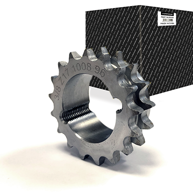 06B 3/8" Duplex Taper Bore Chain Sprocket