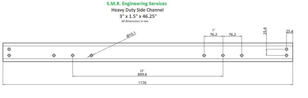 HD Chassis Channel for 7¼