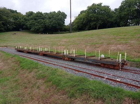 10¼” Gauge Set of Flat Wagons