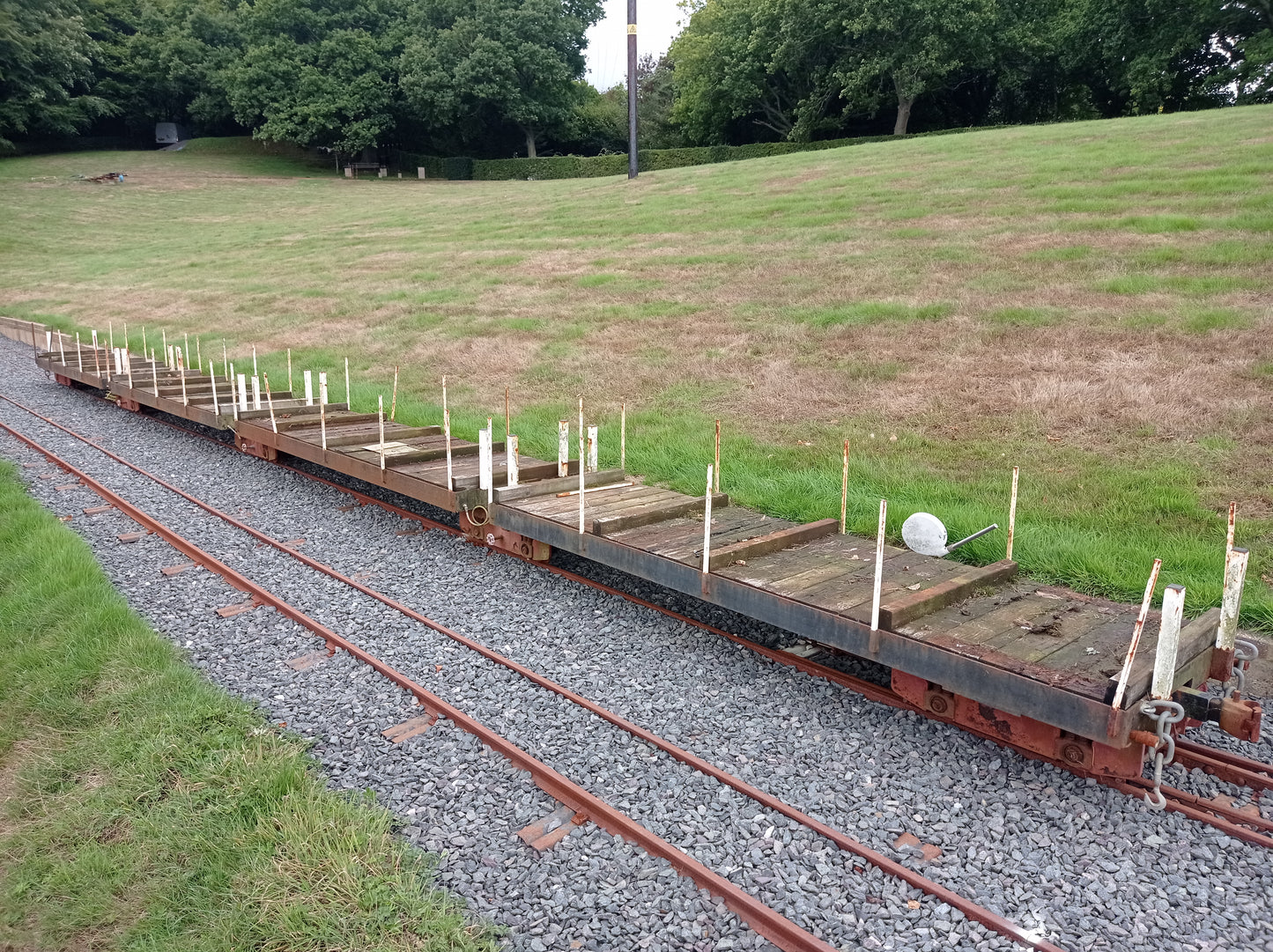 10¼” Gauge Set of Flat Wagons