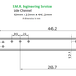 Chassis Channel for 5" or 7¼" Gauge: 50mm x 25mm x 3mm