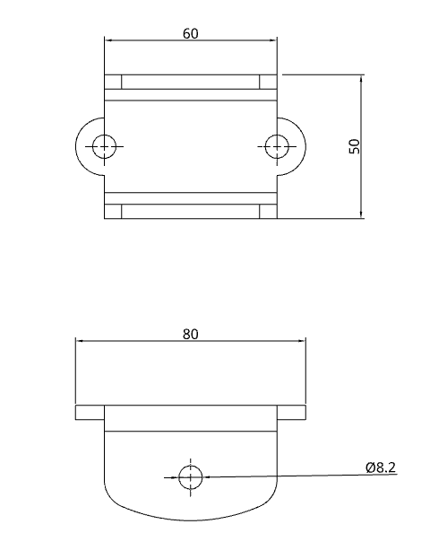 7¼” Single Slot Coupling (One Piece)