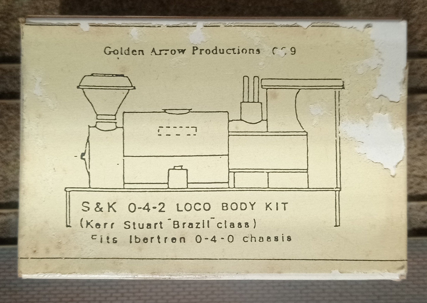 Golden Arrow 009 Gauge Brazil Kerr Stuart 0-4-2 Kit with chassis