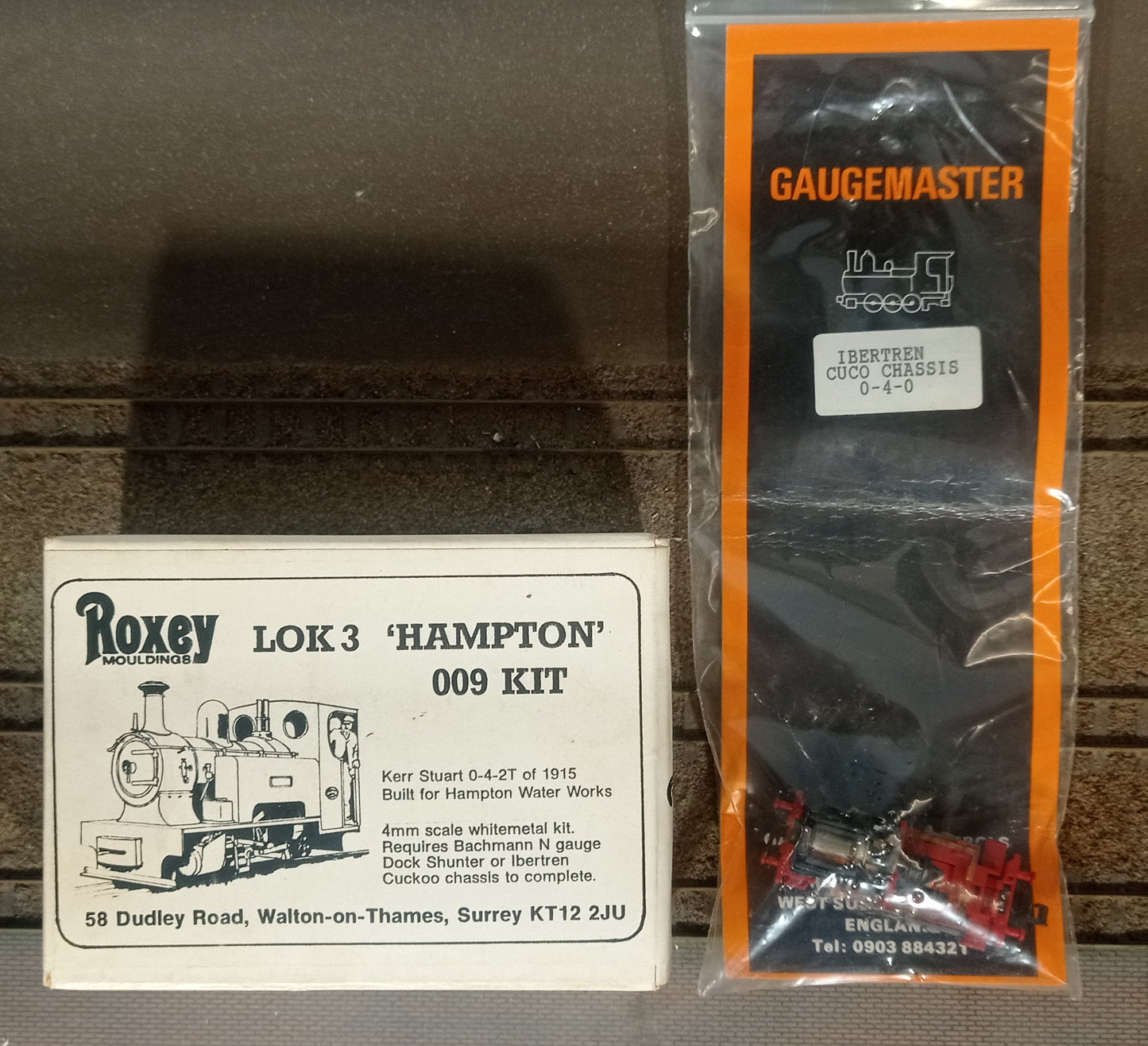 Roxey 009 Gauge Hampton Kerr Stuart 0-4-2T Kit with chassis
