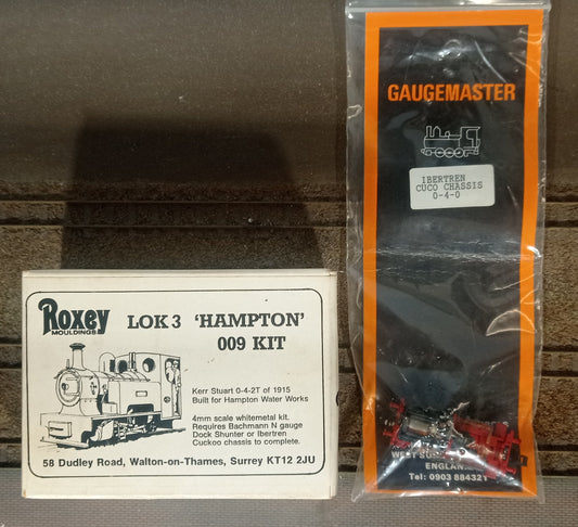 Roxey 009 Gauge Hampton Kerr Stuart 0-4-2T Kit with chassis
