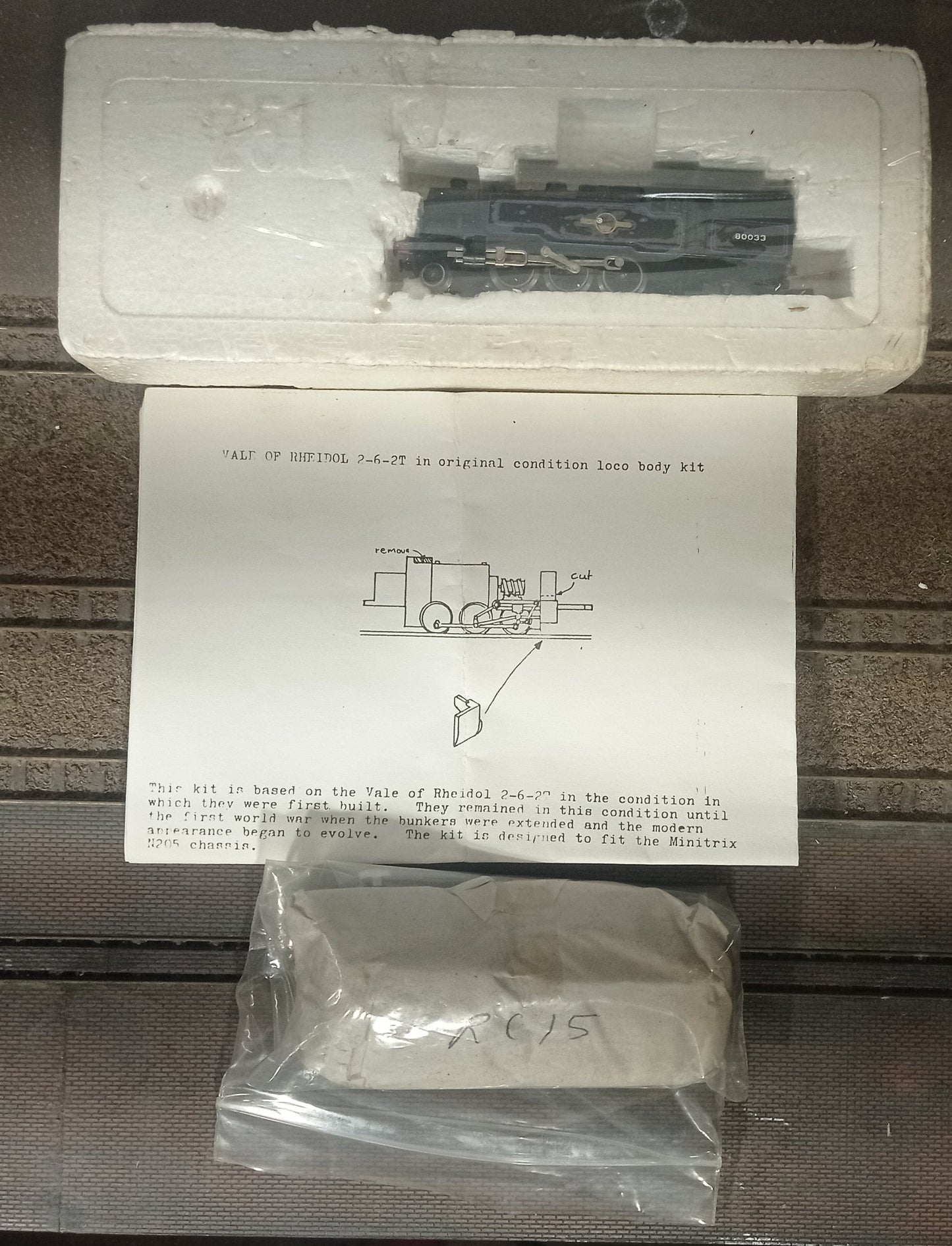 Chivers Finelines 009 Gauge Vale of Rheidol locomotive Kit with donor chassis